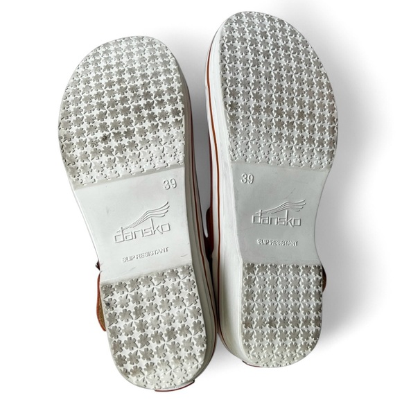 DANSKO Vegan Valerie Chunky Buckle Canvas Mary Jane Orange Size 39 / US 8.5 / 9 - Picture 8 of 9